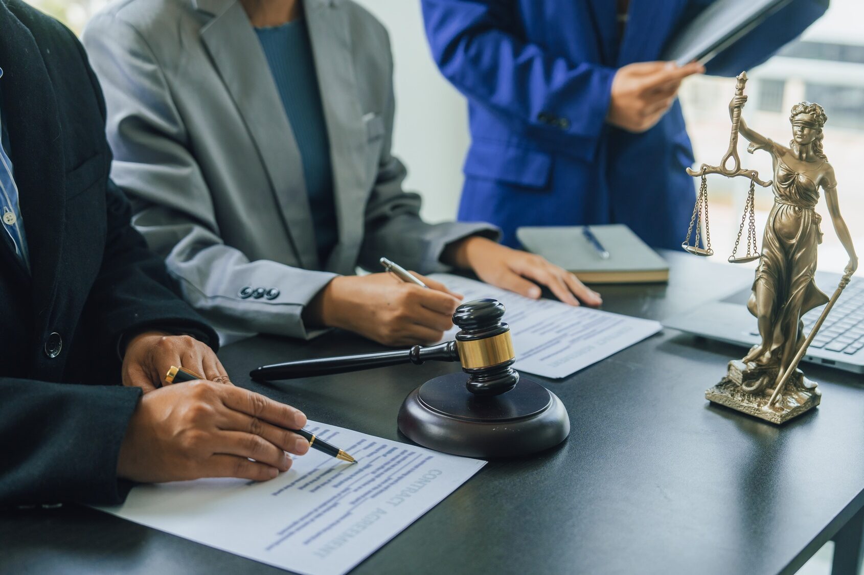 business lawyer team working with law firms