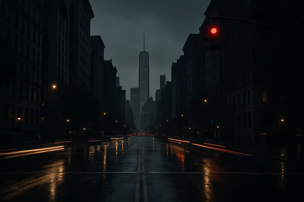 New York drunk driving accident lawyer - city avenue at night