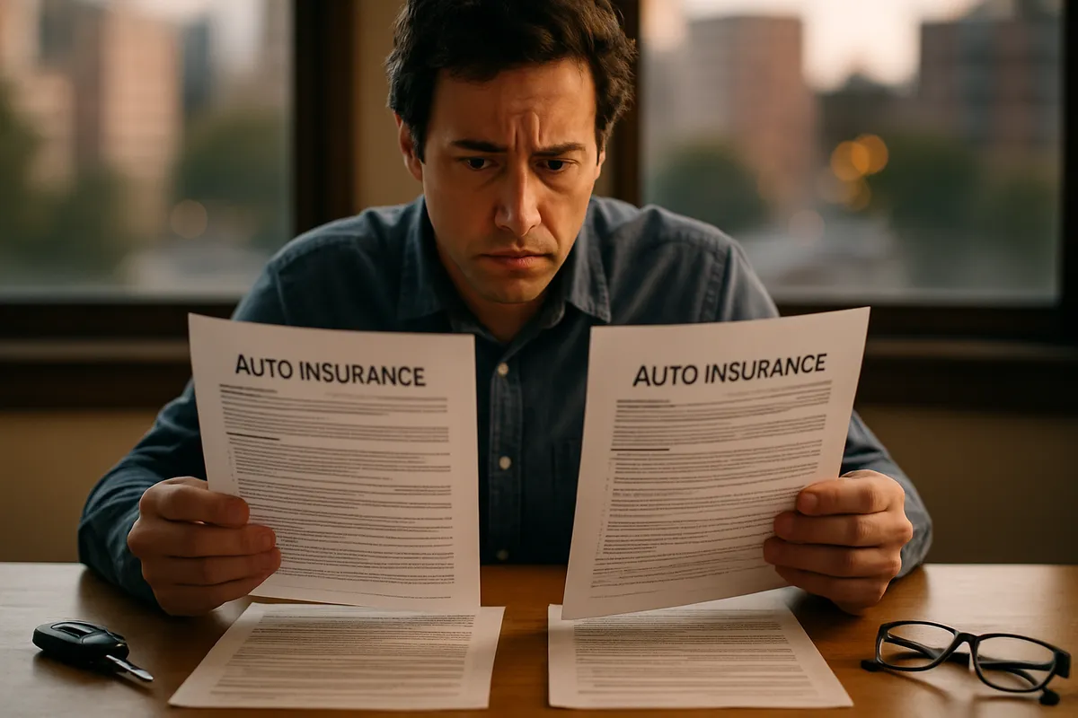 Reviewing two states' auto insurance coverage after a NY–NJ border accident